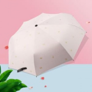 Neyankex 烫金超轻黑胶 五折伞