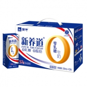 蒙牛 新养道 零乳糖牛奶 脱脂型 250ml*12盒*6件 133.12元包邮（需用券）