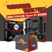 AMD 锐龙 Ryzen 5 1400 盒装CPU处理器 + 微星 B350M PRO VD/PLUS 主板