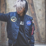 Alpha Industries 阿尔法 MA-1 男士NASA合作款飞行员夹克 Prime会员免费直邮含税