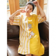 女 纯棉睡衣裙 家居服 34元包邮（需用券）