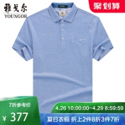 雅戈尔T恤男夏季新款短袖商务休闲男装上衣潮流时尚POLO衫9510 539元