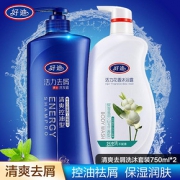 好迪 清爽去屑洗沐套装（洗发露750ml 沐浴露750ml）
