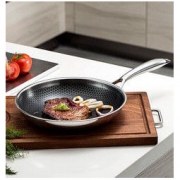 Momscook 不锈钢平底锅 不粘煎锅 26cm 煎盘燃气电磁炉通用LG2605NS 109元包邮（满减）