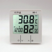 华盛 高精度温湿带闹钟度计