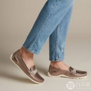 Clarks 其乐 Dameo Vine 女士一脚蹬休闲鞋 26140085 3色