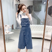 上衣+背带马甲+半身裙套装女三件套 券后￥128