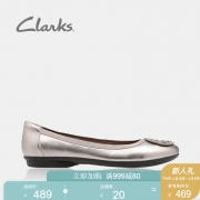 clarks其乐女鞋Gracelin Lola.休闲浅口单鞋女平底懒人鞋女一脚蹬 559元