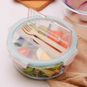 iCook 玻璃饭盒 410ml+小麦秸秆餐具  券后6.8元包邮