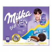 Milka 妙卡 奥利奥 饼干碎醇乳夹心融情牛奶巧克力 书盒装（内含6条独立装） 奶醇76.8g *3件 19.8元包邮（买3免1，合6.6元/件）