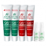 复旦大学研制 fe金典 上市纪念版生物牙膏 120gx4只+牙百灵8mlx2