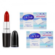 M·A·C 魅可 时尚子弹头唇膏 3g #Chili+尤妮佳 化妆棉 82枚*2盒