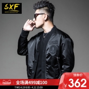SXF圣希梵外套男 2019春季新款修身棒球服日系纽扣帅气男士夹克潮 362元