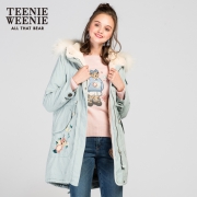 Teenie Weenie小熊装女中长款外套外套 TTJP74C13K  券后869元
