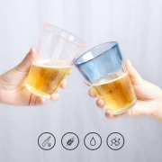 镇店之宝，日本进口 东洋佐佐木 粉蓝啤酒杯对杯 木盒装 Prime会员凑单免费直邮