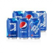 限地区： PEPSI 百事 可乐 碳酸饮料 330ml*6听