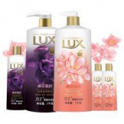 LUX 力士 精油香氛沐浴露套装 （幽莲魅肤1kg+幽莲魅肤350g+桃花浅香1kg+桃花浅香100g*2）