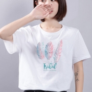短袖T恤女夏2019新款韩版学生可爱bf风宽松半袖学院风ins上衣体恤