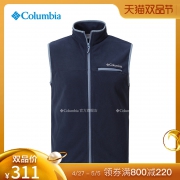 Columbia哥伦比亚户外19春夏男款立领舒适抓绒马甲AE0471 311元