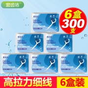 宜齿洁 高拉力剔牙线 6盒300支 11.9元包邮