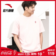 19日0点、新品发售:ANTA 安踏  可口可乐联名 95929750 男士休闲短袖