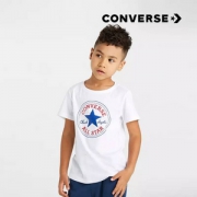 Converse 匡威 男女童中大童纯棉短袖T恤 多色