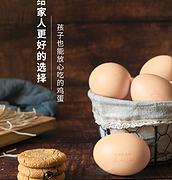 天珍牧场 谷粮蛋 无抗生素鲜鸡蛋 30枚 x6件
