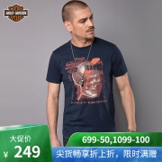 HARLEY-DAVIDSON/哈雷戴维森 男士印花T恤