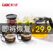 Lilac 紫丁香 耐热玻璃茶具套装 1壶+4杯 700ml