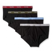 中亚Prime会员、限尺码： CALVIN KLEIN 卡尔文·克莱 U4000 男士全棉内裤 4条装 161.99元（未含税）