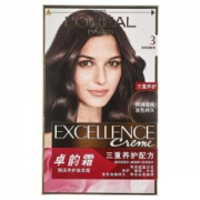 L‘OREAL PARIS 巴黎欧莱雅 卓韵霜护发染发霜 自然深棕色 *3件 +凑单品