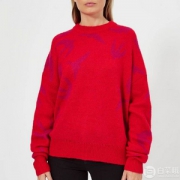含30%马海毛，McQ Alexander Mcqueen 女款经典燕子印花针织衫 £136（需用码）