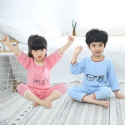 好货优选 儿童棉绸睡衣两件套