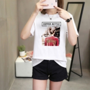 网红短袖t恤女2019新款夏季宽松学生韩版百搭欧货大版上衣服ins潮