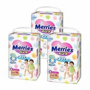 Merries 妙而舒 拉拉裤 XL38片*3包 220.68元包邮