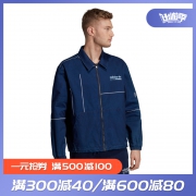 adidas阿迪三叶草双面穿水洗帆布蓝色夹克潮流运动上衣DV1947 959元