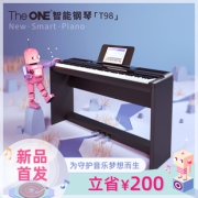 ￥3399包邮 TheONE 智能钢琴 88键重锤专业家用电钢琴