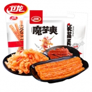 ￥29.9 【卫龙辣条大礼包】网红辣条亲嘴烧麻辣大面筋休闲零食儿时大礼包