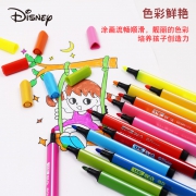 Disney 迪士尼 DM20655F 冰雪奇缘三角杆可洗水彩笔 12色