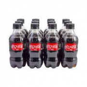 限华北：可口可乐 Coca-Cola 零度 Zero 碳酸饮料 300ml*12瓶