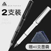 烂笔头 757 正姿书法练字钢笔 2支装 送墨囊40支