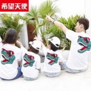 希望天使亲子装T恤夏装短袖全家装