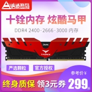 Team 十铨 DDR4 2400MHz 台式机内存 8GB