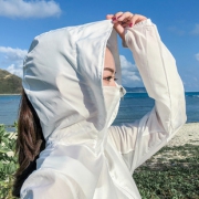 奢瑾防晒衣女新款中长款沙滩外套