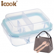 iCook 玻璃保鲜盒 410ml  券后6.8元