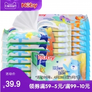 美国Nuby 婴儿湿巾便携小包32包 券后￥29.9