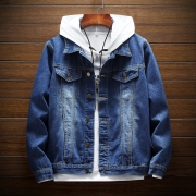 牛仔外套男翻领工装服休闲夹克 券后￥79