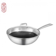 京造 JZSCG-30C001 不锈钢炒锅 30cm