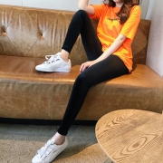 新款女春夏百搭丝绒显瘦外穿打底裤