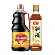 海天 招牌味极鲜特级生抽酱油 1.52kg+料酒450ml
